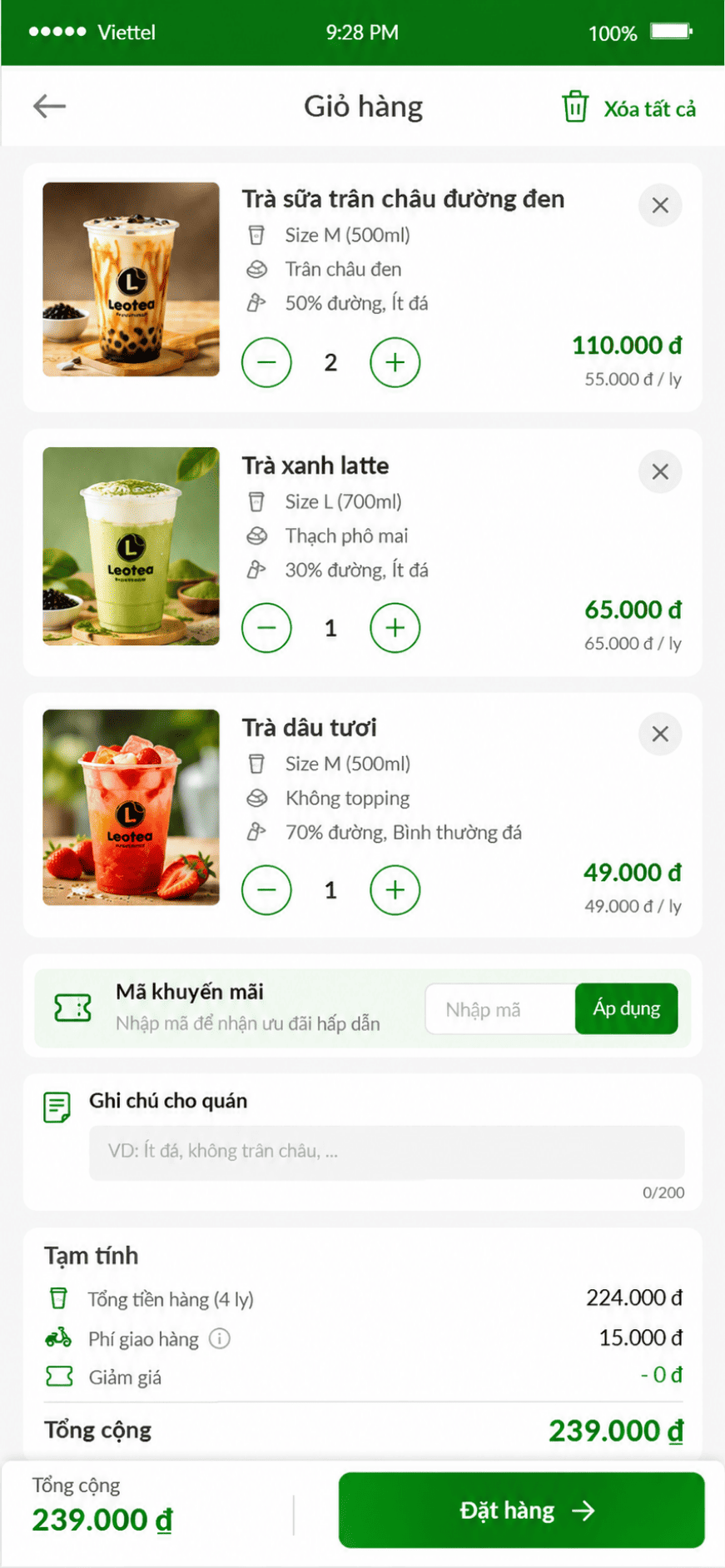 Chuỗi trà sữa